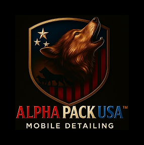 Wolf logo for Alpha Pack USA detailing.