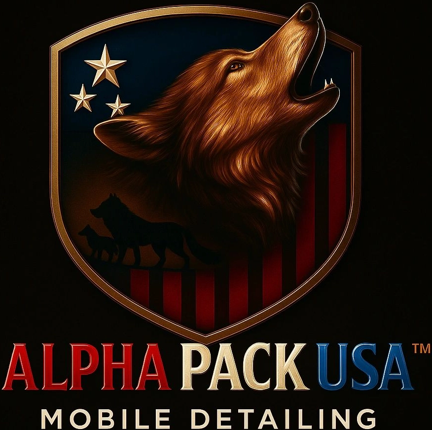 Wolf logo for Alpha Pack USA detailing.